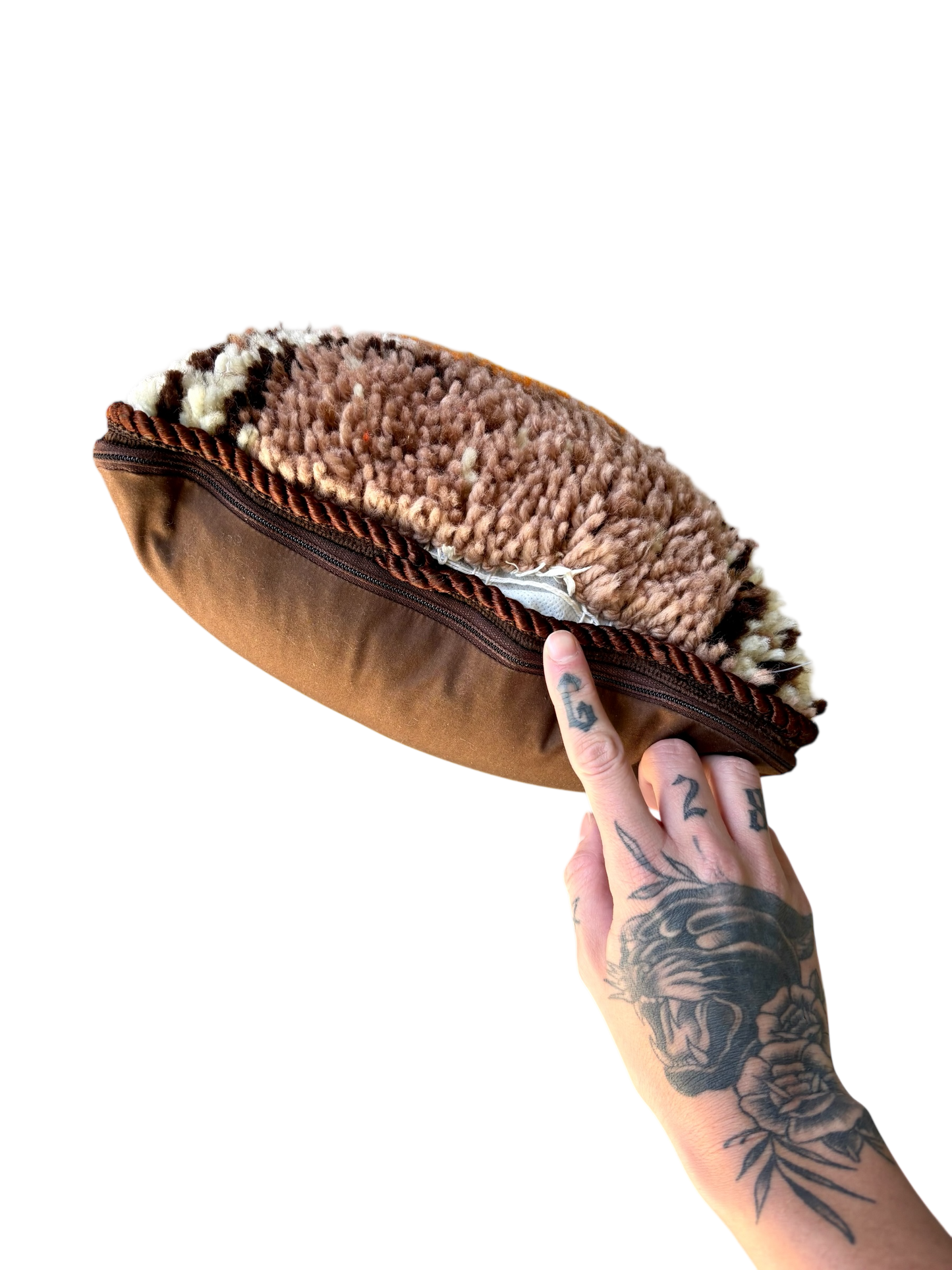 70’s Abstract Latch Hook Pillow