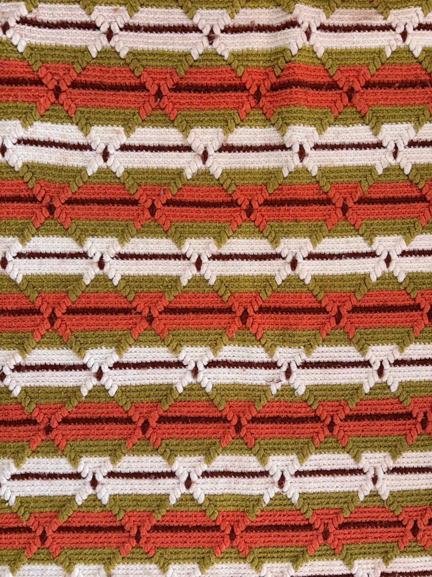 Green/Orange/Brown Blanket