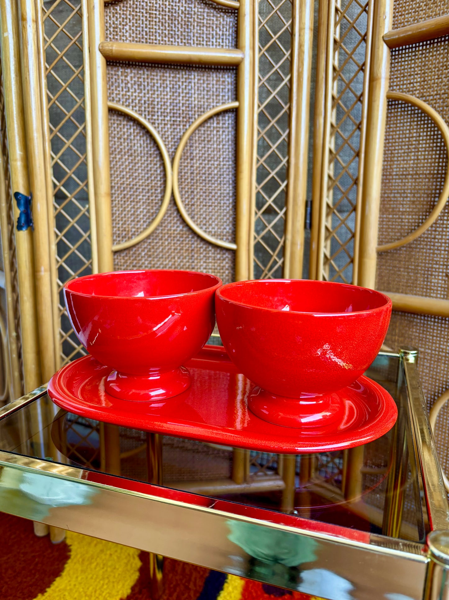 Mid Century Bowls & Tray
