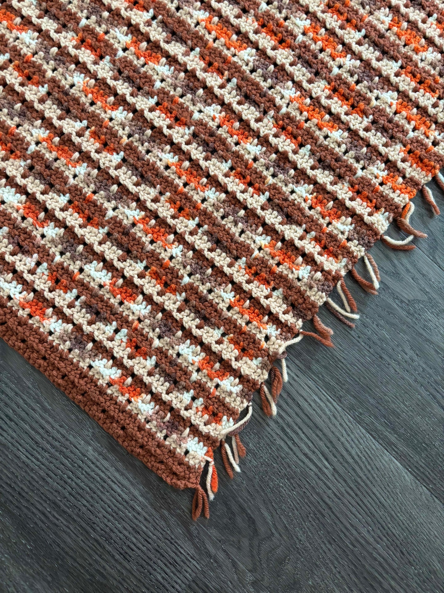 Speckled Orange/Brown Blanket