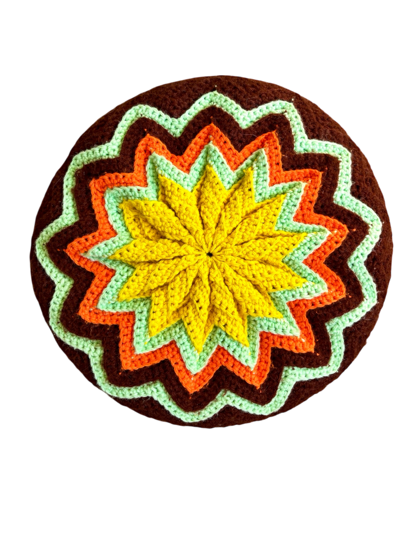 70’s Reversible Circle Pillow