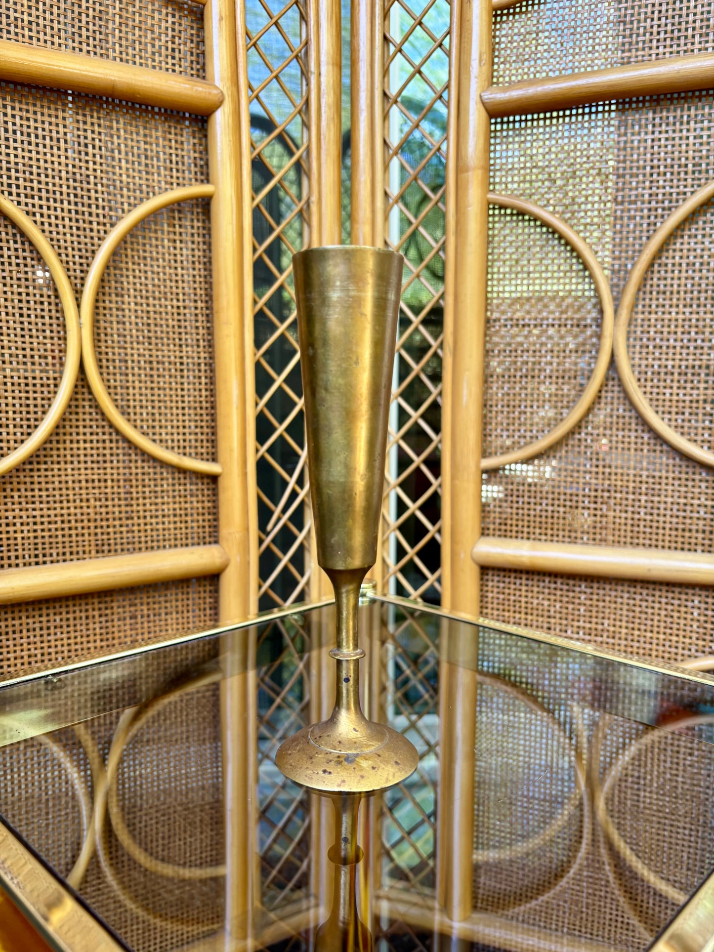 Skinny Brass Goblet