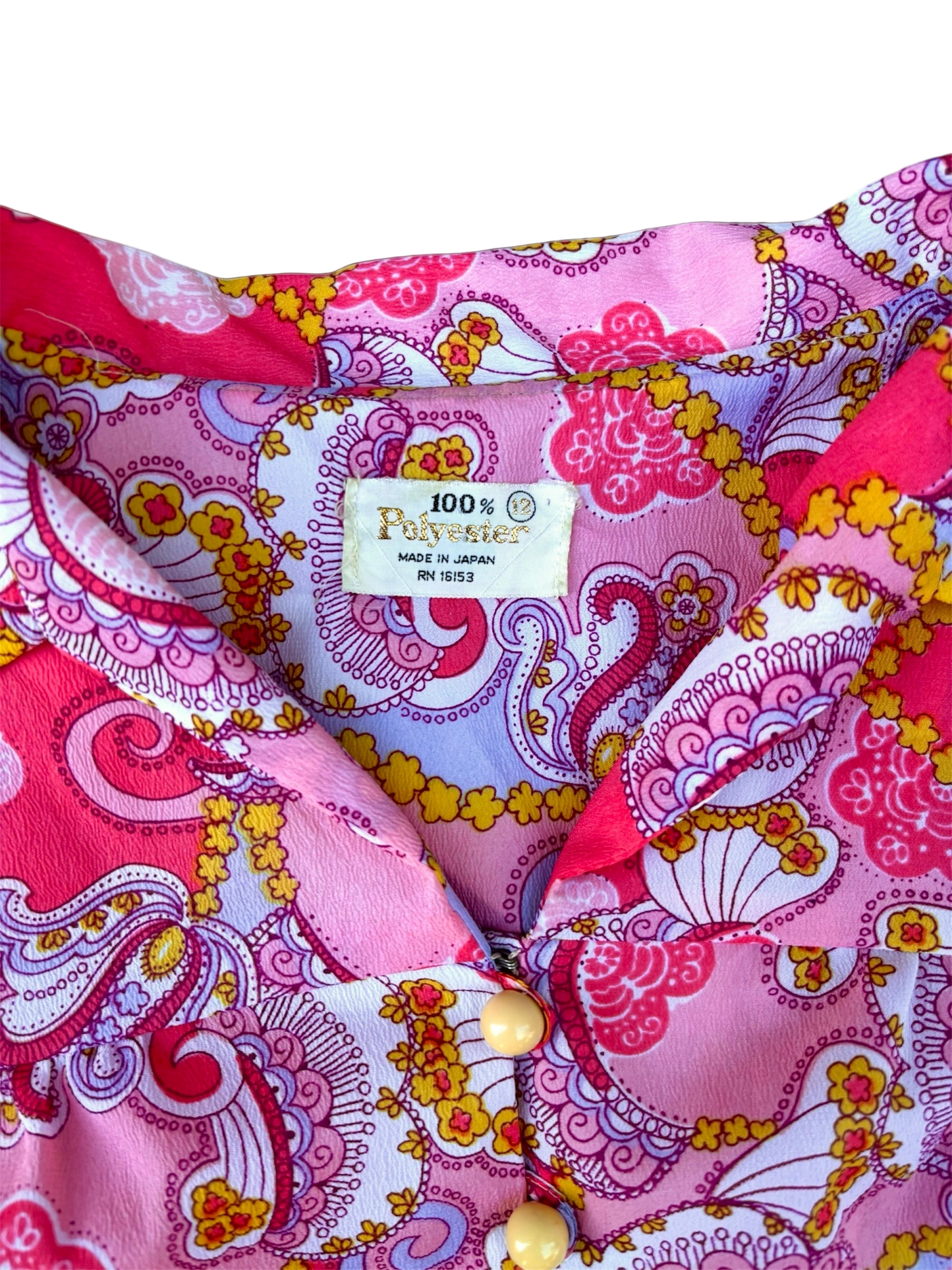 1960’s Paisley Long Sleeve Dress