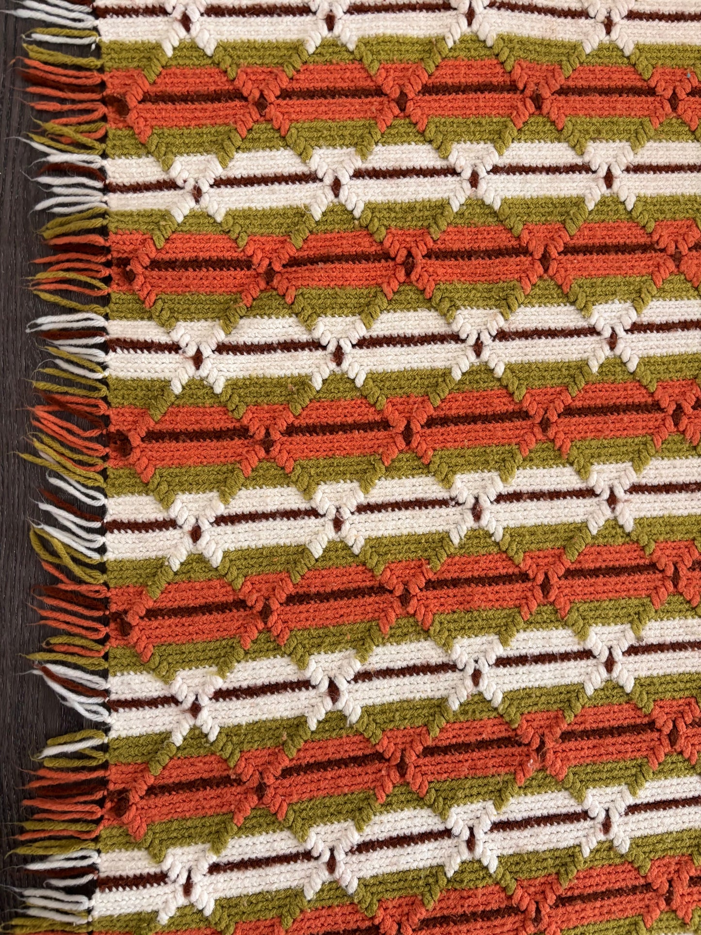 Green/Orange/Brown Blanket