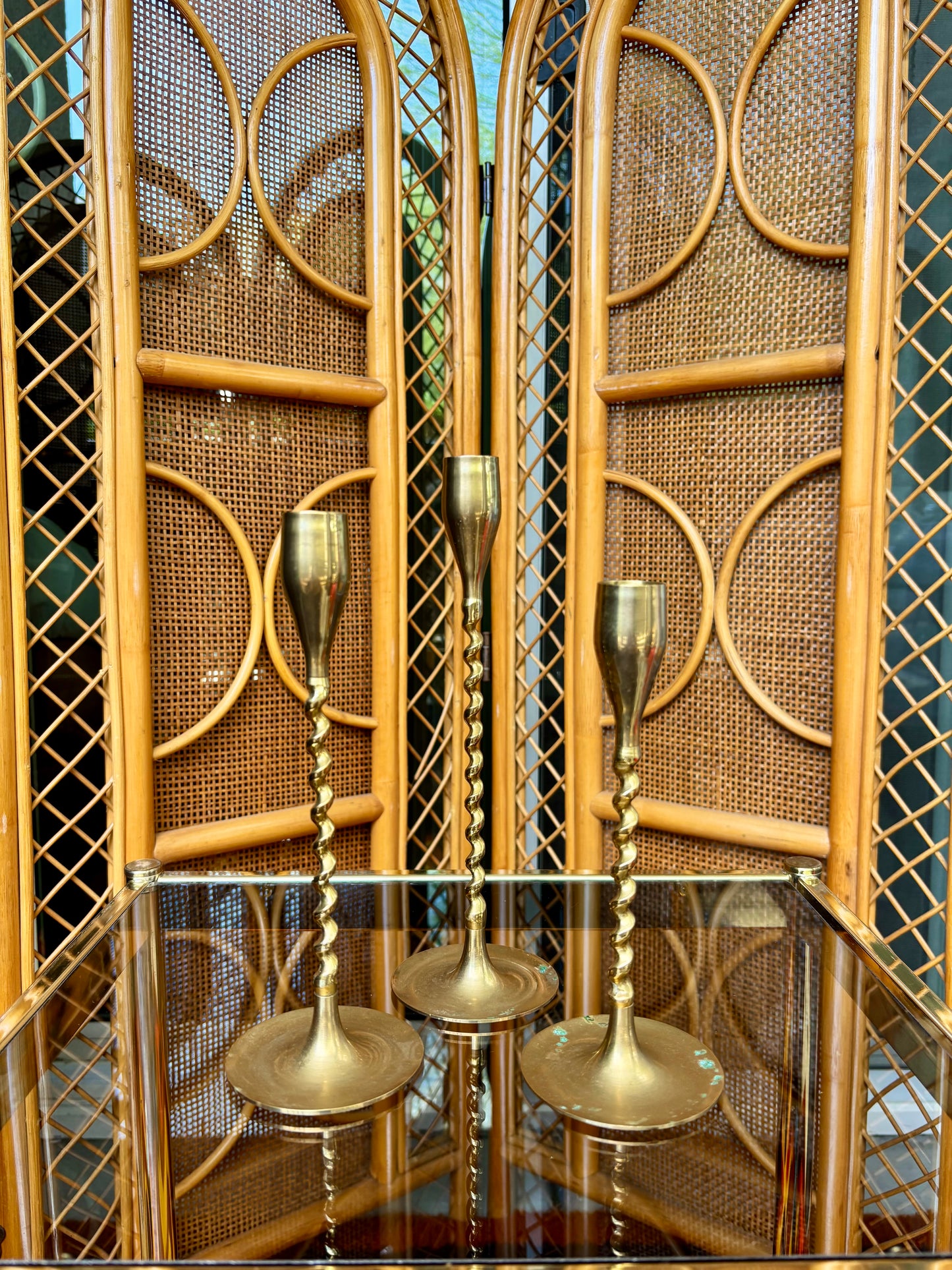 Brass Candlestick Trio