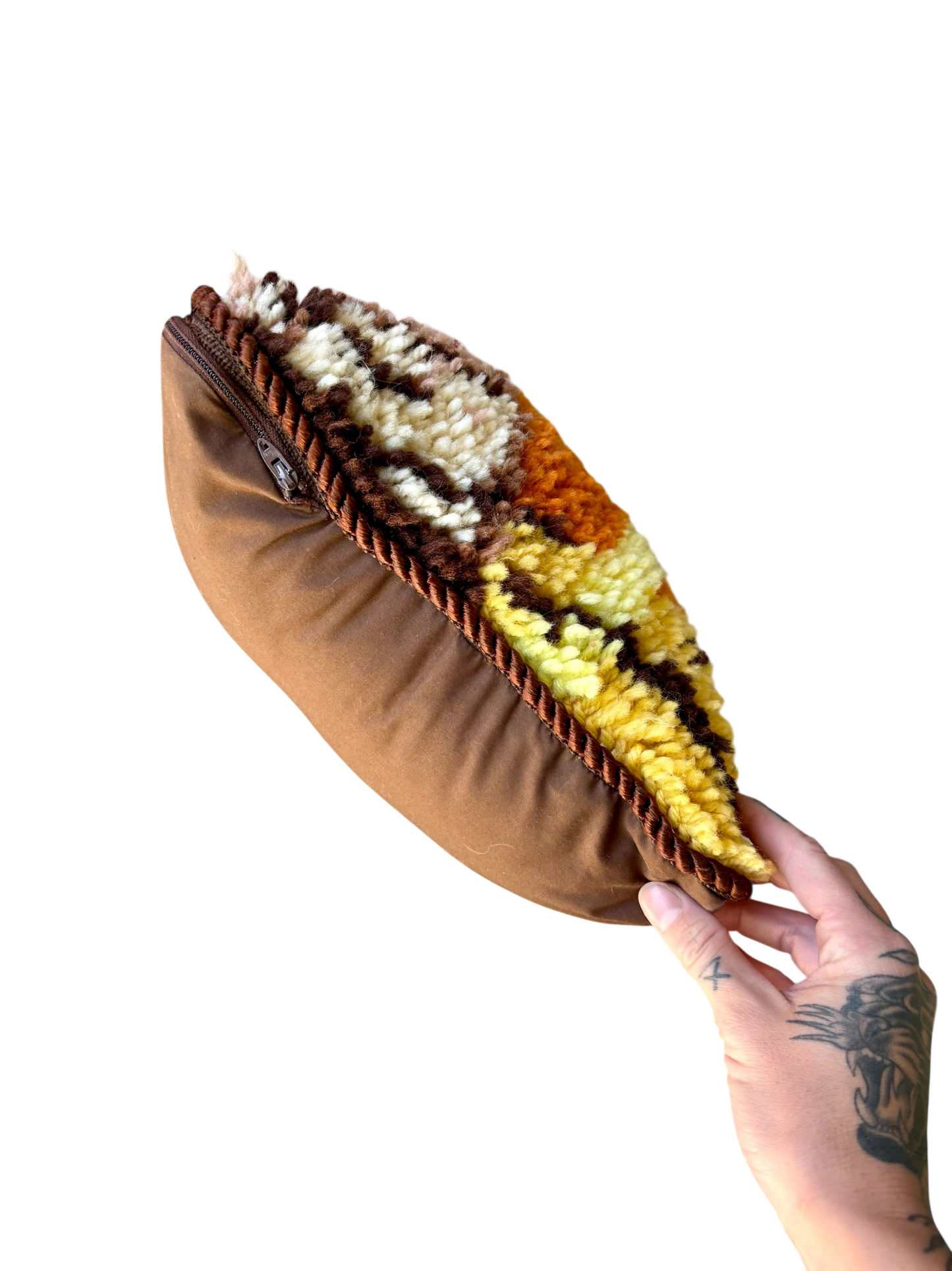 70’s Abstract Latch Hook Pillow