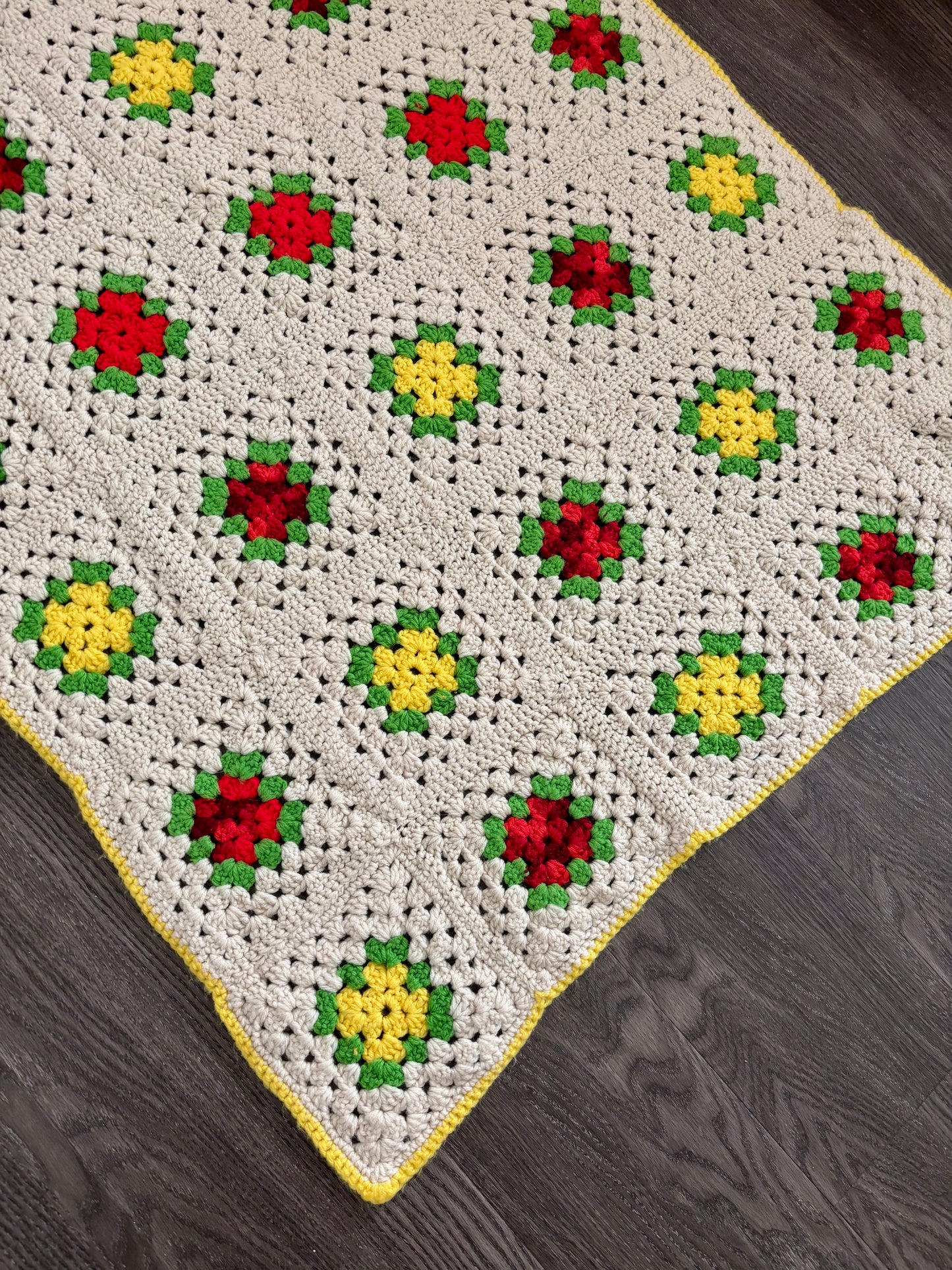 Granny Square Throw Blanket