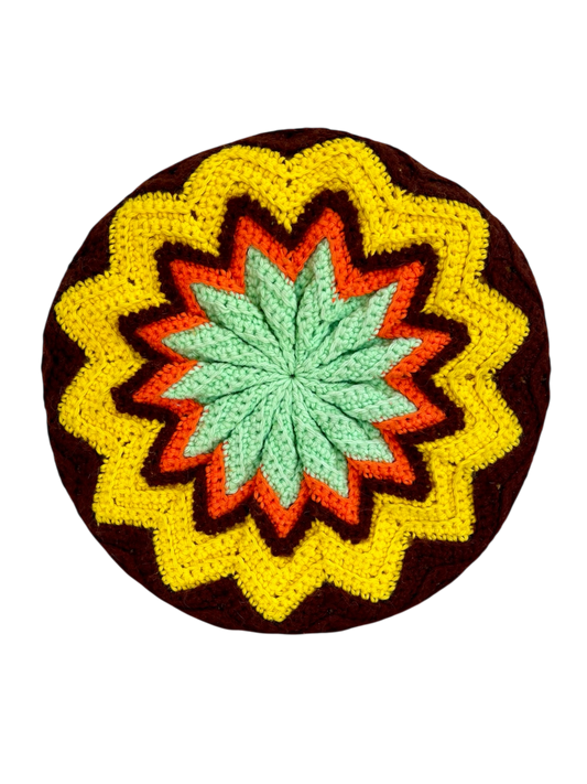 70’s Reversible Circle Pillow