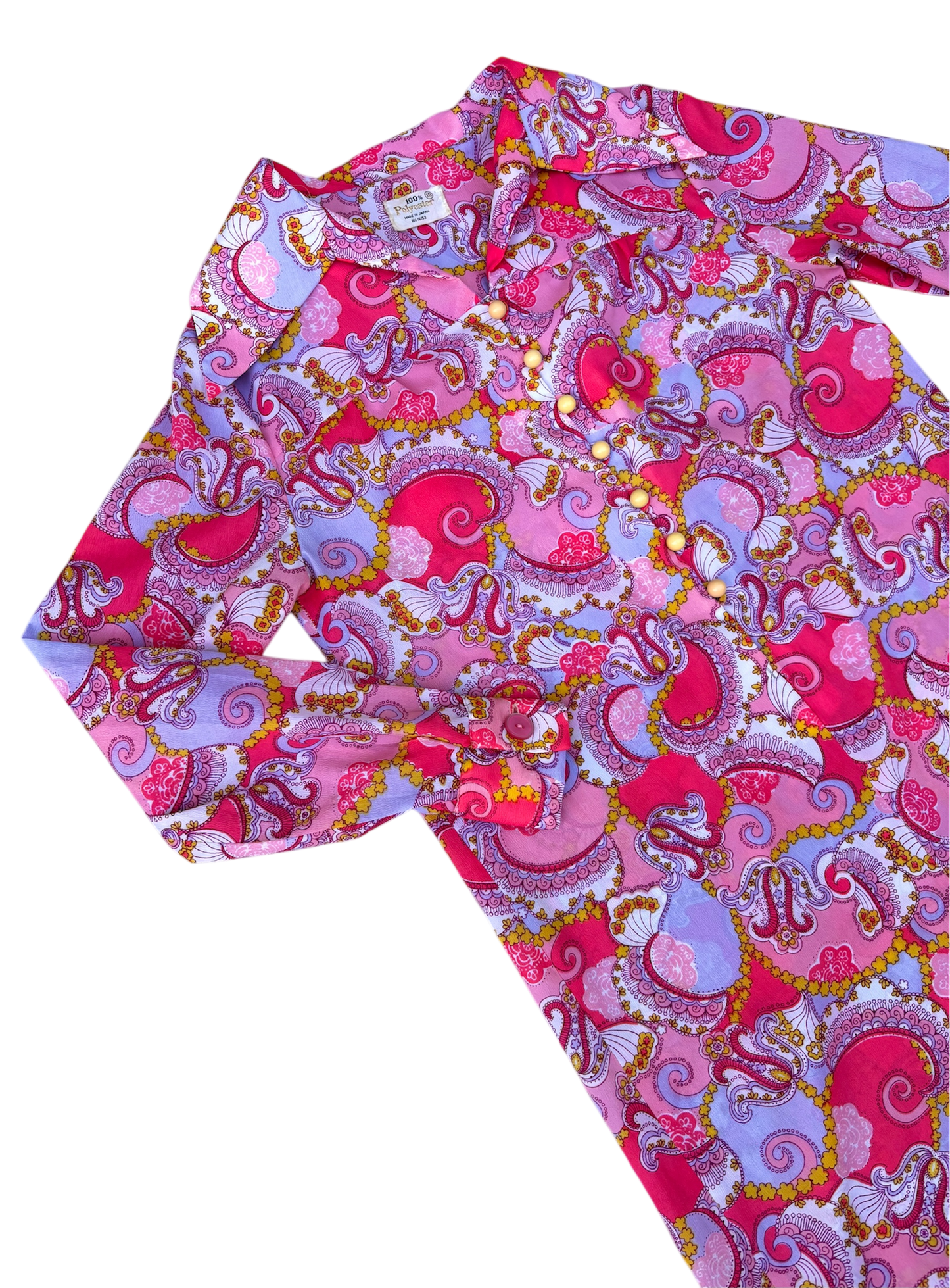 1960’s Paisley Long Sleeve Dress