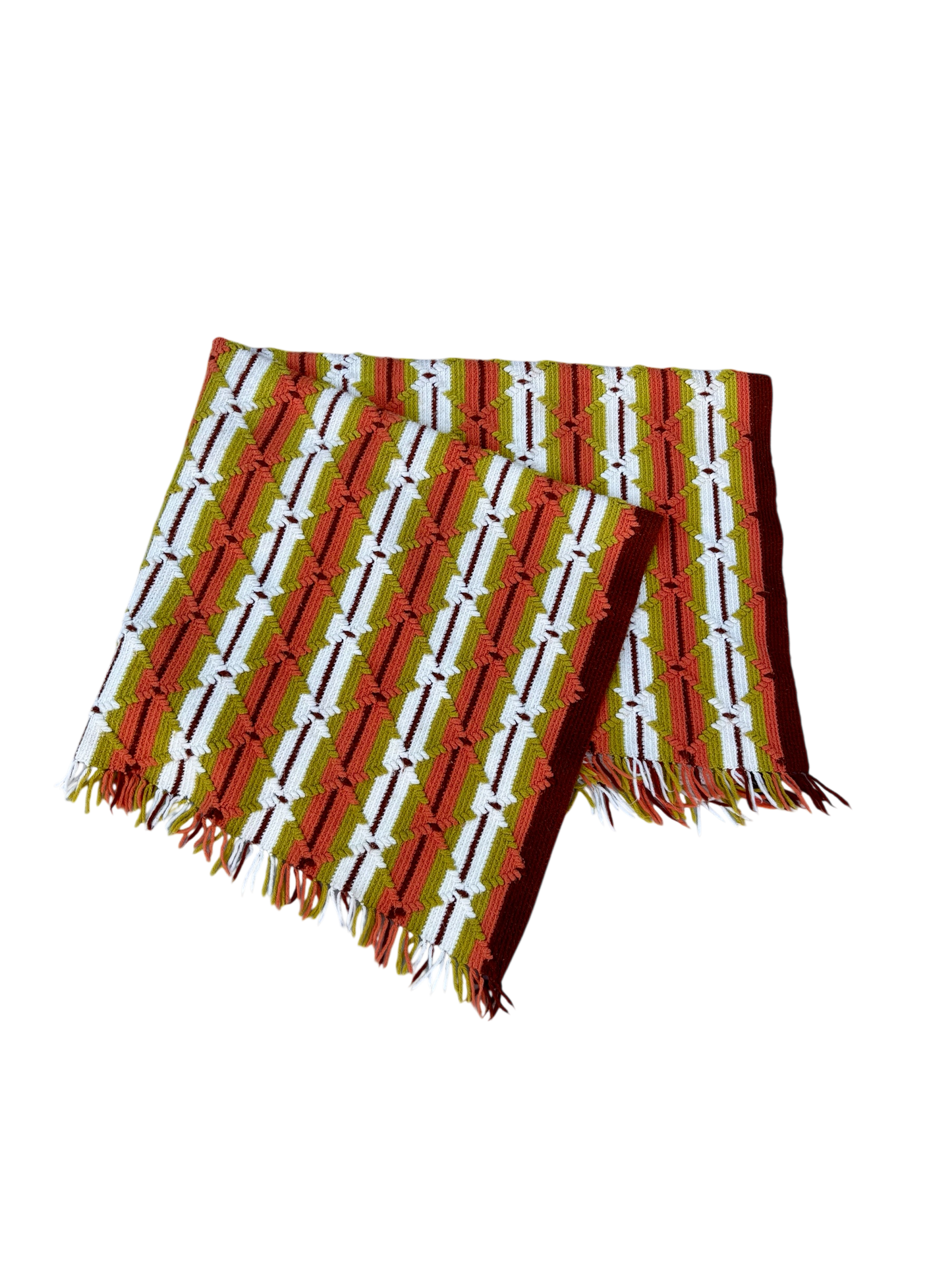 Green/Orange/Brown Blanket