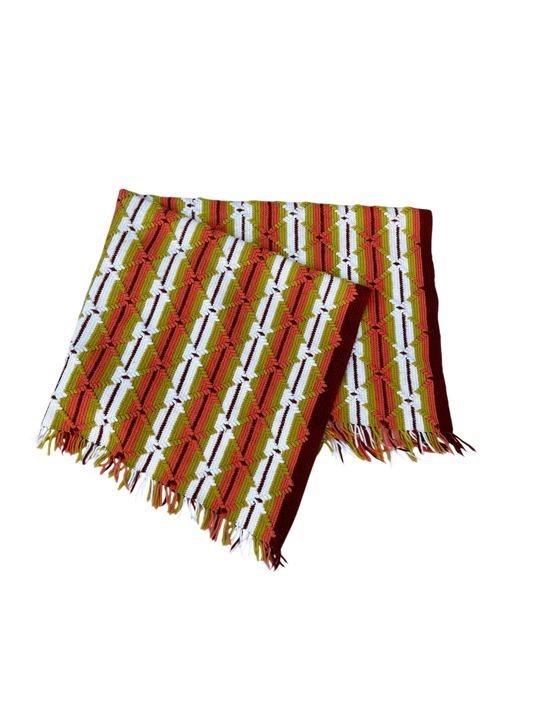 Green/Orange/Brown Blanket