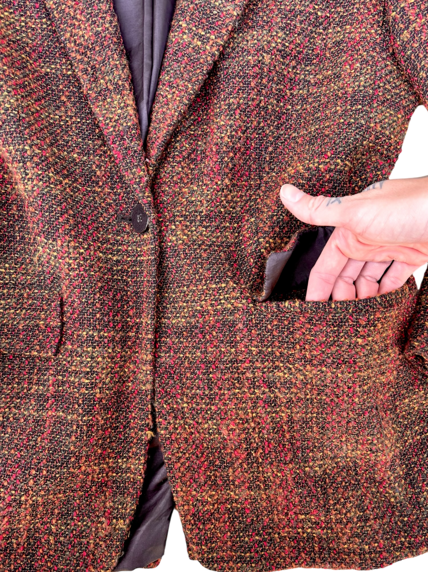 Burgundy/Brown Blazer